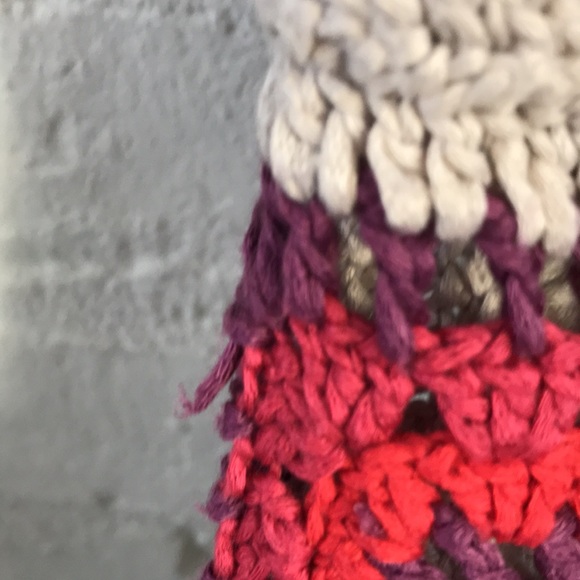 Johnny Was Granny Square Crochet Sweater/Cardigan - Picture 4 of 7